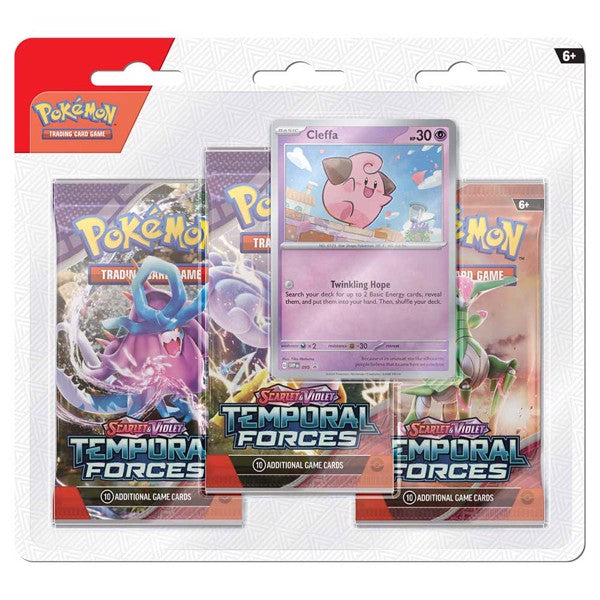 Pokemon TCG Scarlet & Violet 5 Temporal Forces Three Booster Blister