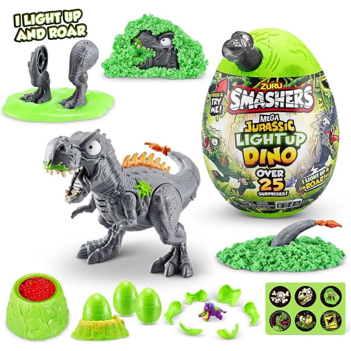 Zuru Smashers Mega Jurassic Light-Up Surprise Egg