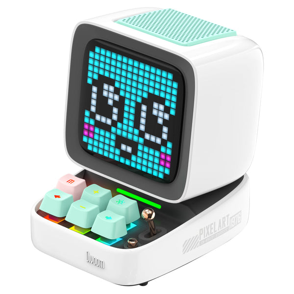 Divoom Ditoo-Pro Retro Pixel Art Bluetooth Speaker White