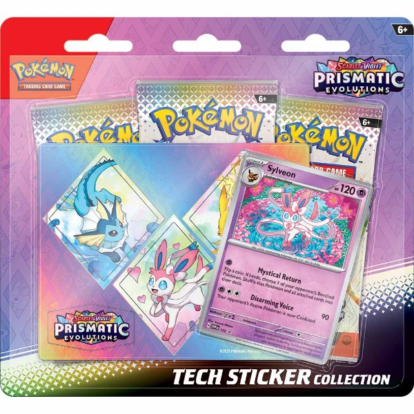 Pokemon TCG - Prismatic Evolutions Tech Sticker Blister 3pk