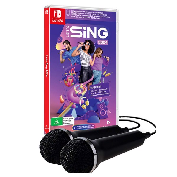 Let's Sing 2024 Switch Mic Bundle