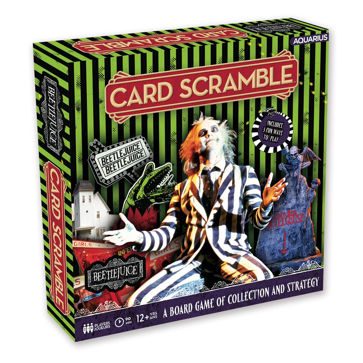 Beetlejuice Card Scramble Board Game