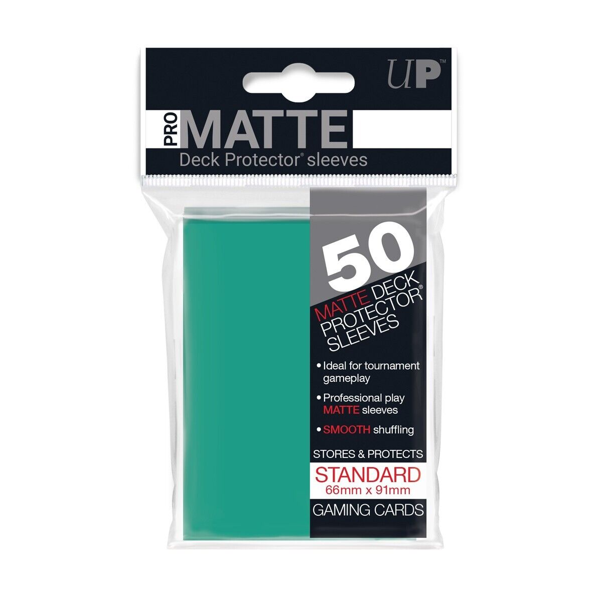 Pro Line - Deck Protector Sleeves Standard Card- 50ct Pro-Matt - Aqua 66mm x 91mm