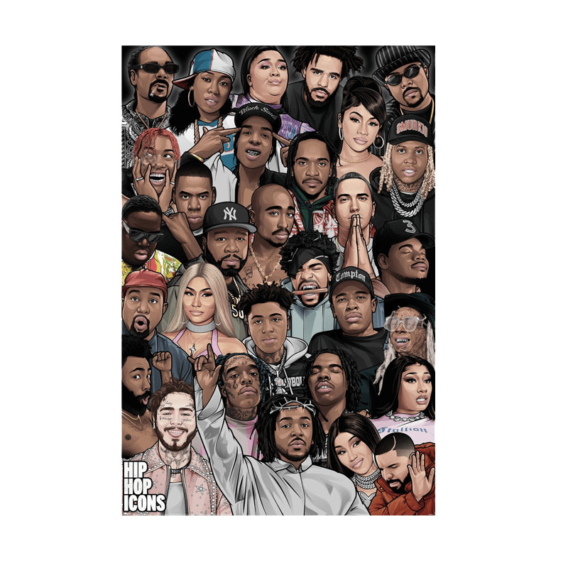 Hip Hop Icons Regular Poster