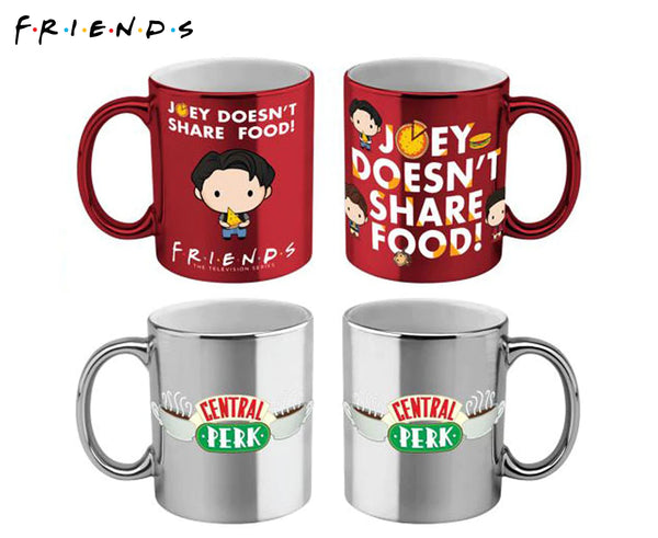 Friends Coffee Mug Metallic Set of 2