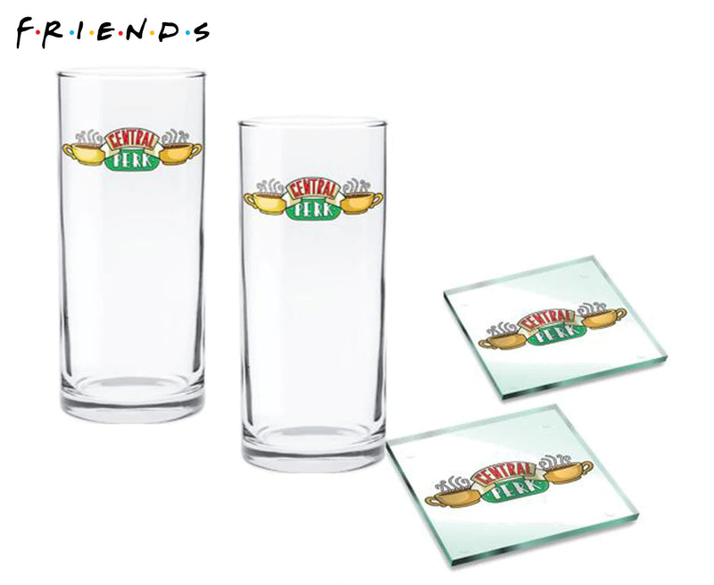 Friends Highball and Coasters Central Perk Set of 2