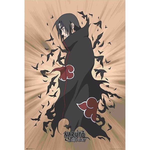 Naruto - Itachi With Crows Regular Poster