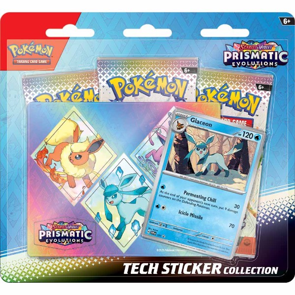 Pokemon TCG - Prismatic Evolutions Tech Sticker Blister 3pk