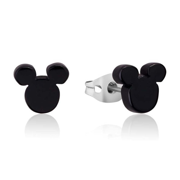 Disney- Black Acetate Mickey Studs