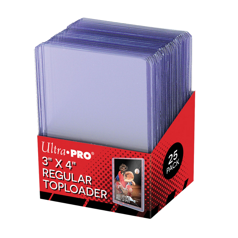 Ultra Pro 3" x 4" Clear Regular Toploaders (25ct) for Standard Size Cards |