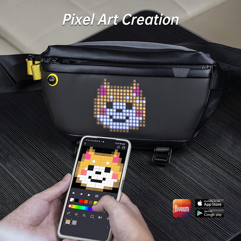 Divoom Sling Bag Pixel Art LED Daypack