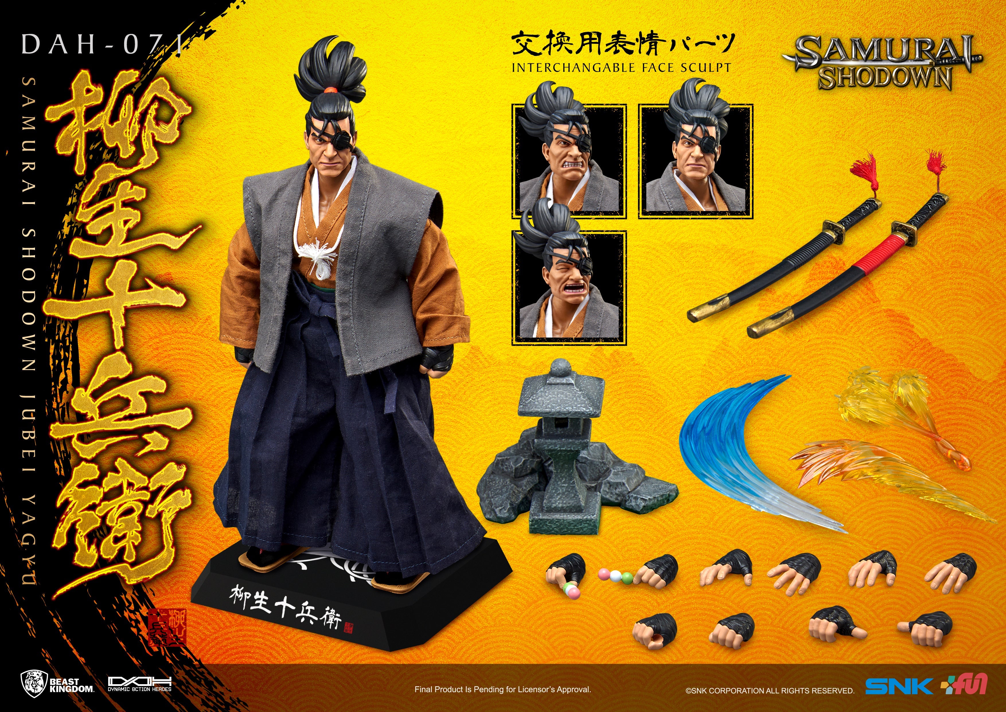 Beast Kingdom Dynamic Action Heroes Samurai Shodown Jubei Yagyu