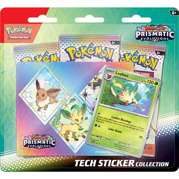 Pokemon TCG - Prismatic Evolutions Tech Sticker Blister 3pk