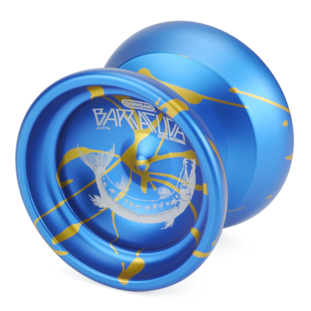 Duncan Yo-Yo Barracuda Blue With Gold Splash