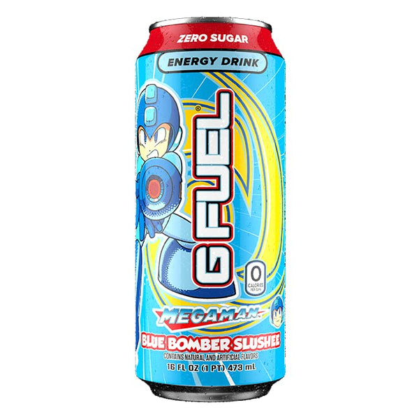 GFUEL Megaman Blue Bomber Slushee Energy Drink