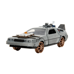 BttF - Bttf 3 Time Machine  (Railroad Wheels) 1:32 Die-Cast