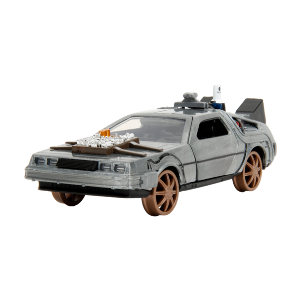 BttF - Bttf 3 Time Machine  (Railroad Wheels) 1:32 Die-Cast