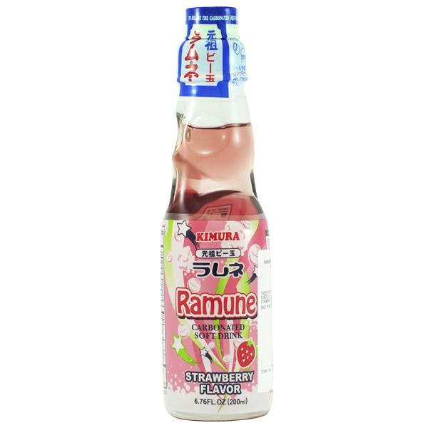 Kimura Ramune Strawberry Flavour 200ml