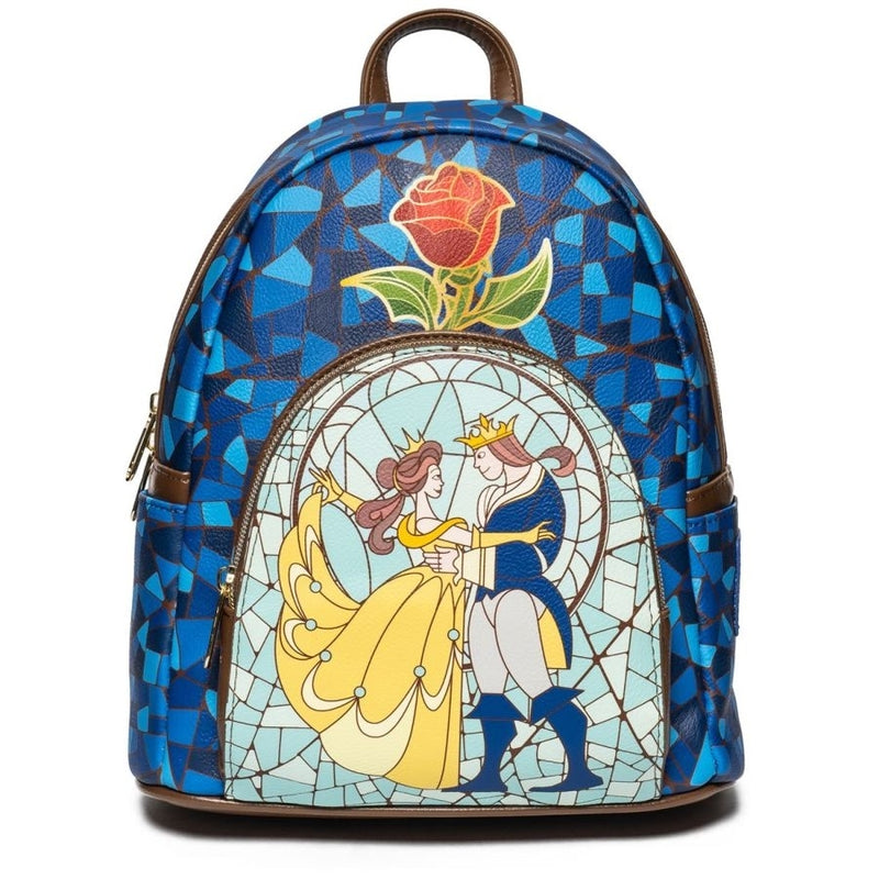 Beauty & The Beast (1991) Stain Glass Mini Backpack Loungefly