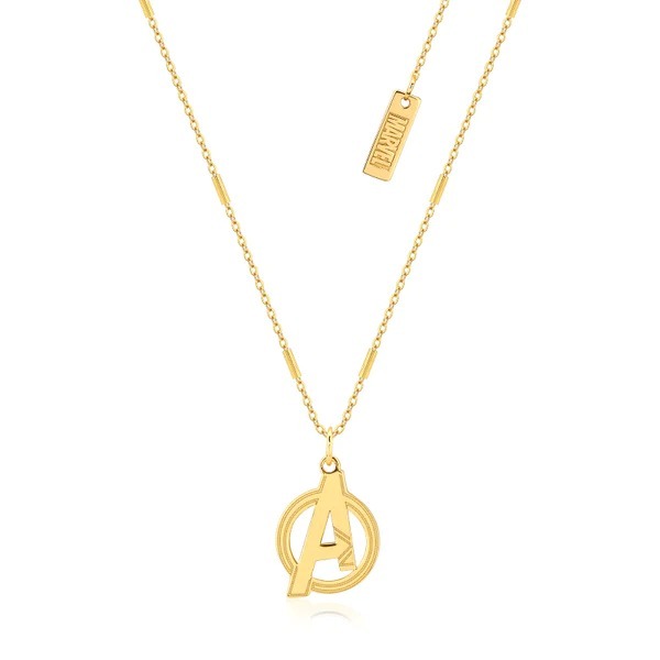 Marvel - Avengers Necklace Gold Sterling Silver