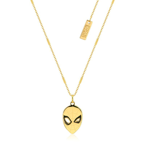 Marvel - Spiderman Sterling Silver Gold Necklace