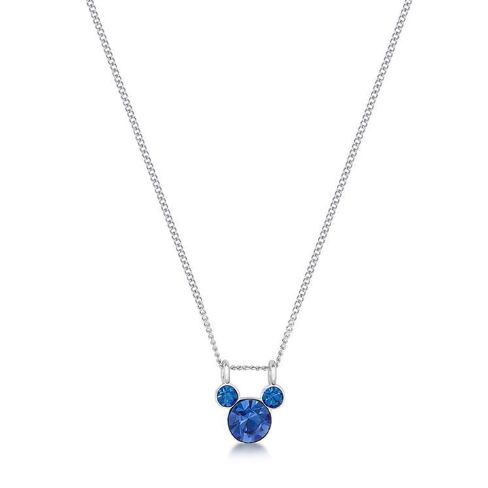 Disney - Mickey Mouse September Birthstone Necklace