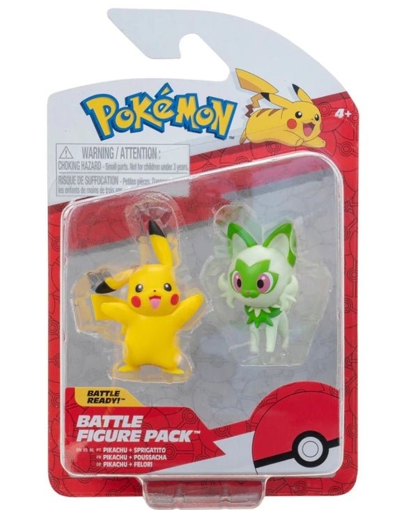 Pokemon Battle Figure Pack Pikachu + Sprigatito