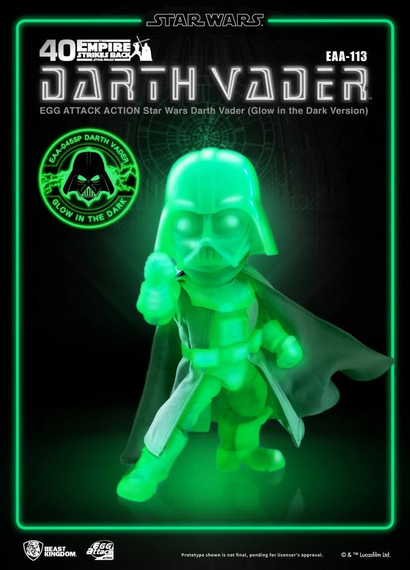 Darth Vader Glow in the Dark Star Wars Egg Attack Action Figure