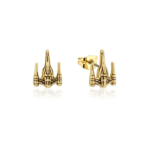 Starwars - Starfighter Sterling Silver Gold Studs