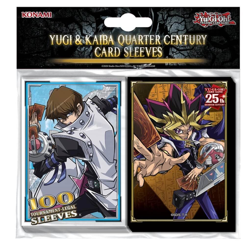 YU-GI-OH! ACCESSORIES Yugi & Kaiba Quarter Century 100 Card Sleeves