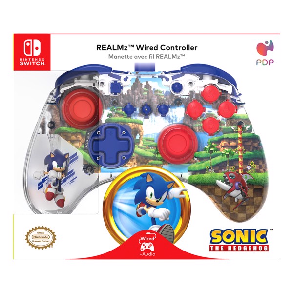 REALMZ - Switch Wired Controller Sonic Green Hill Zone