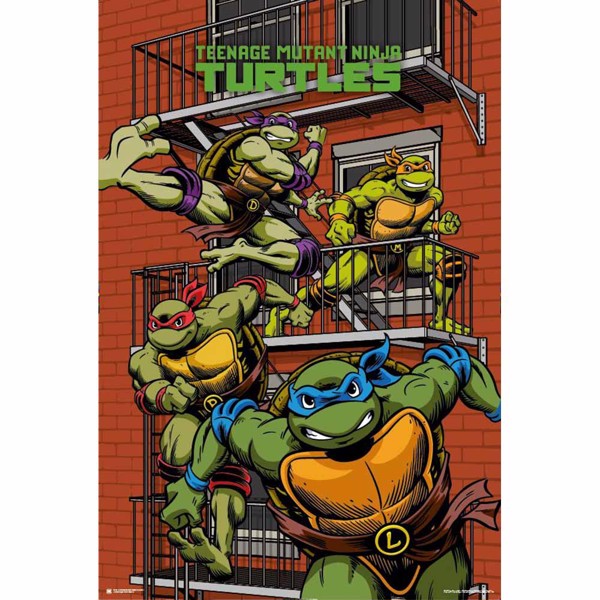 TMNT - Balcony Regular Poster