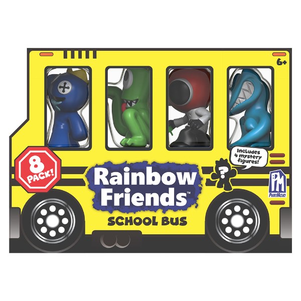 Rainbow Friends - 8 Pack Mini Figure School Bus