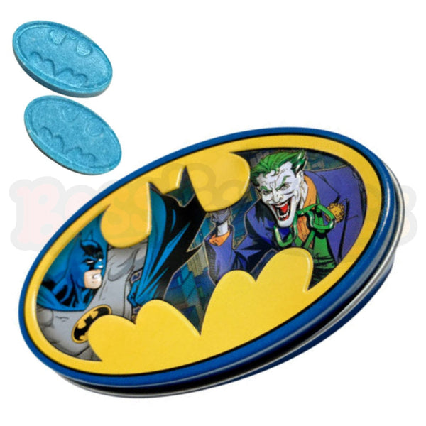 Batman Nemesis Blue Raspberry Candy Novelty Tin 34g