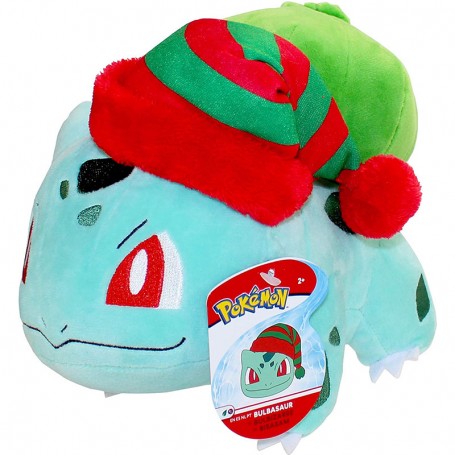 Pokemon Plush - Christmas Holiday Bulbasaur 8"