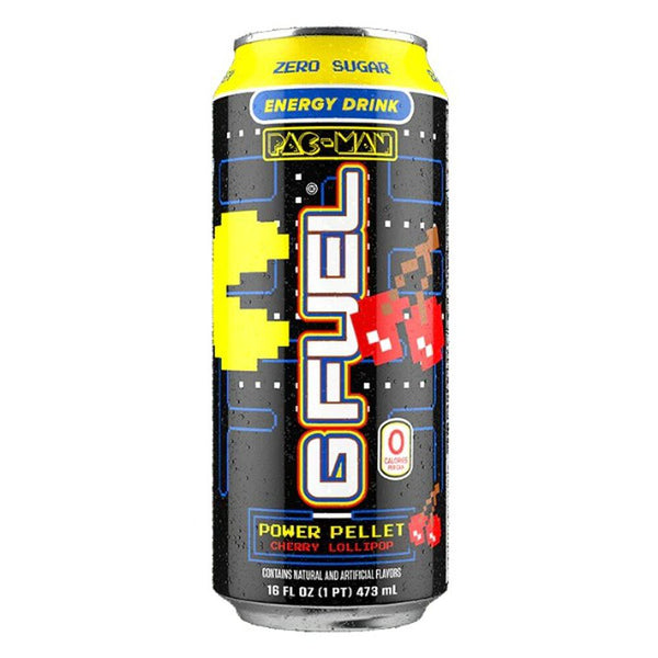 GFUEL Power Pellet Cherry Lollipop Pac-Man Energy Drink