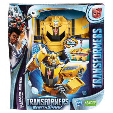 Transformers Earthspark: Spin Changer - Bumblebee with Mo Malto