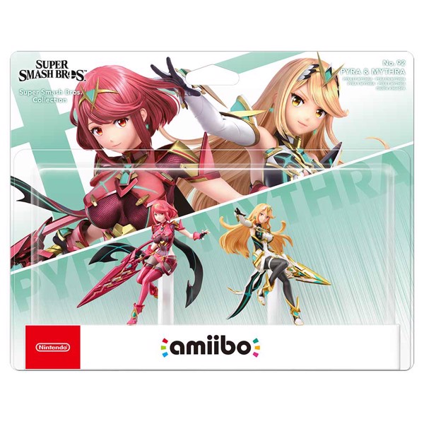 Nintendo - Amiibo Super Smash Bros  Pyra & Mythra Character Figure 2-Pack