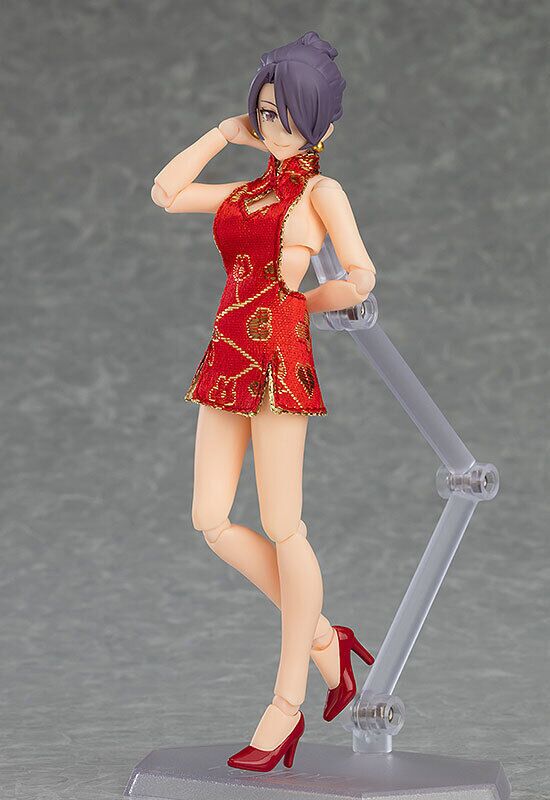 FIGMA Styles Female Body (Mika) with Mini Skirt Chinese Dress Outfit