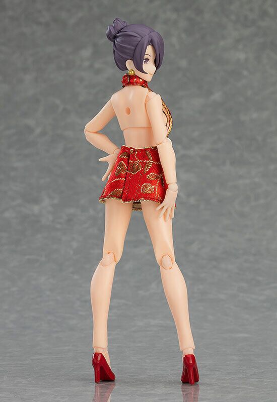 FIGMA Styles Female Body (Mika) with Mini Skirt Chinese Dress Outfit