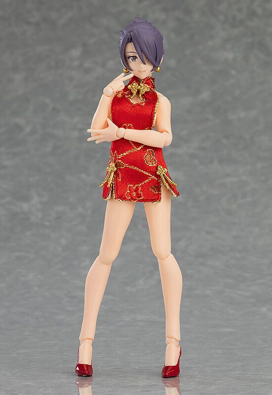 FIGMA Styles Female Body (Mika) with Mini Skirt Chinese Dress Outfit