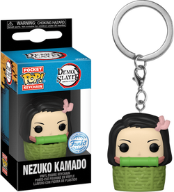 Demon Slayer - Nezuko Kamado in Basket Pocket Pop! Vinyl Keychain