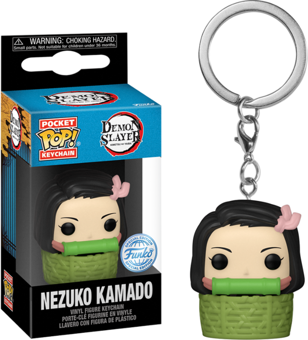 Demon Slayer - Nezuko Kamado in Basket Pocket Pop! Vinyl Keychain