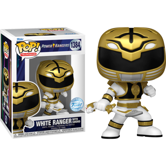 Mighty Morphin Power Rangers - White Ranger with Sword Pop! Vinyl Figure