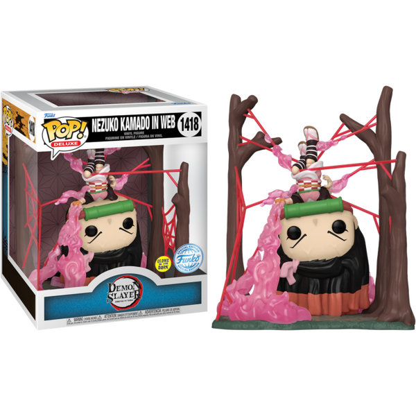 Demon Slayer - Nezuko in Web Deluxe Glow-in-the-Dark Pop! Vinyl