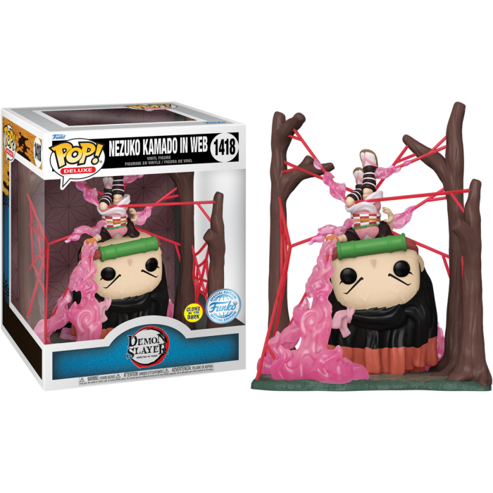 Demon Slayer - Nezuko in Web Deluxe Glow-in-the-Dark Pop! Vinyl