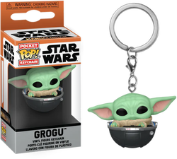 Star Wars: Mandalorian- Grogu in pram Pop! Keychain