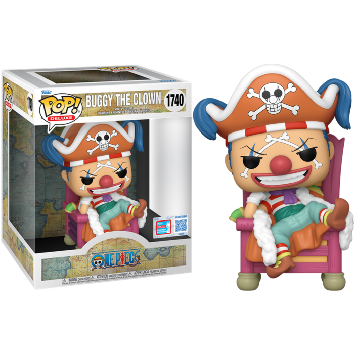 One Piece- Buggy on Throne DLX NY24 EXC Pop!