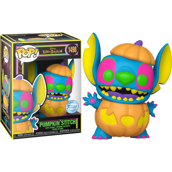 Lilo & Stitch- Pumpkin Stitch Blacklight Pop! RS