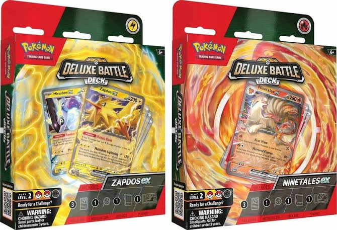 Pokemon Ninetalex ex & Zapdos ex Deluxe Battle Deck